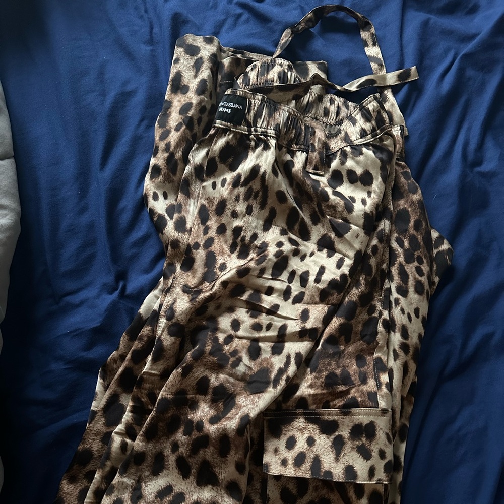 Skims x Dolce Gabbana Medium Silk Cargo Pants